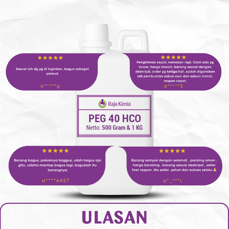 peg 40 hco 500gr & 1kg peg 40 hco 500gr & 1kg